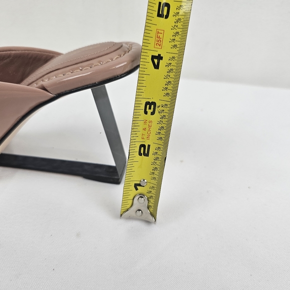 GOOD AMERICAN Cinderella Dusty Rose Patent leather heels NEW w box - Picture 7 of 8